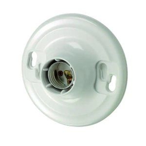 Lot of 3 Plastic Keyless Lamp Holder